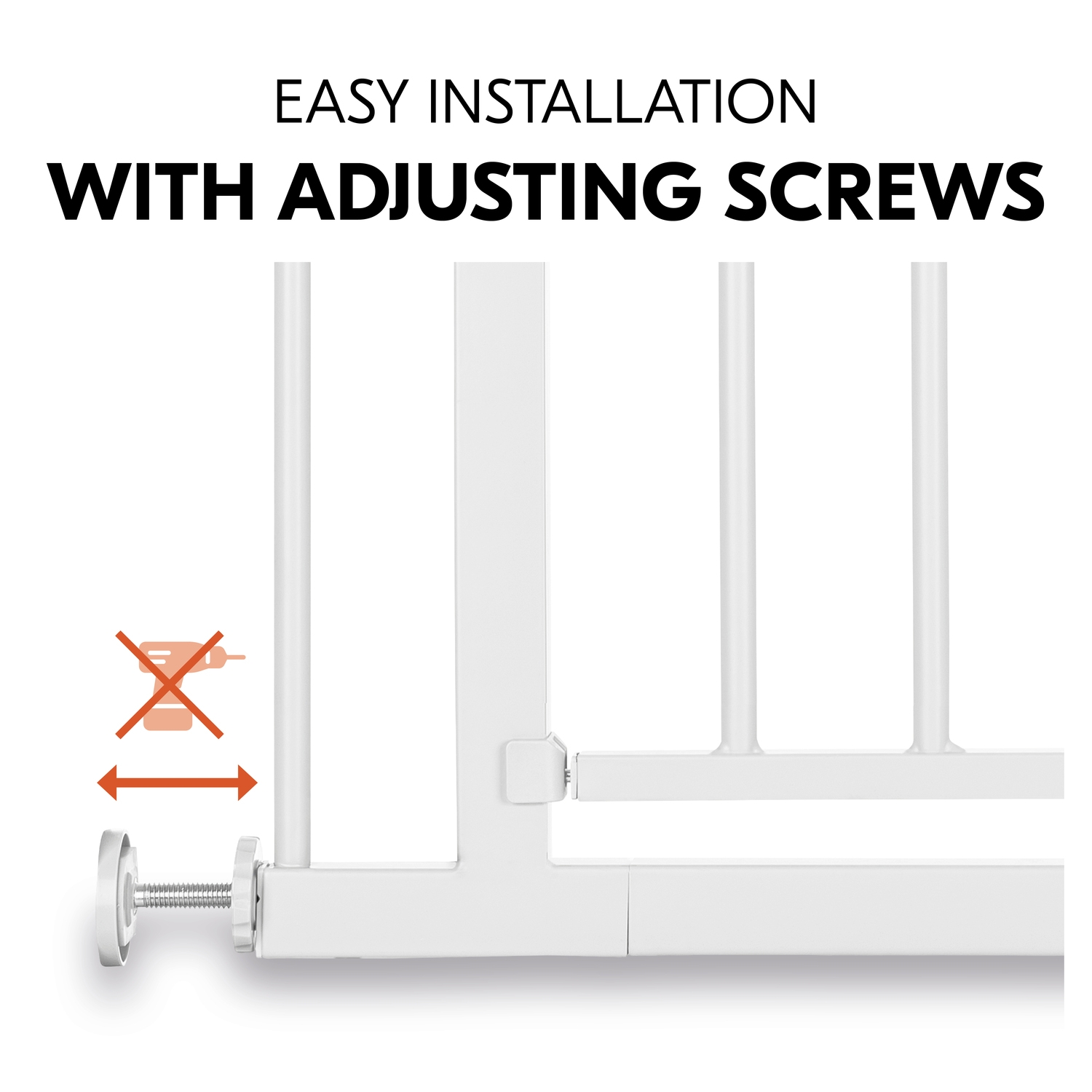 Hauck Open N Stop 2 turvavärav, white - Image 5