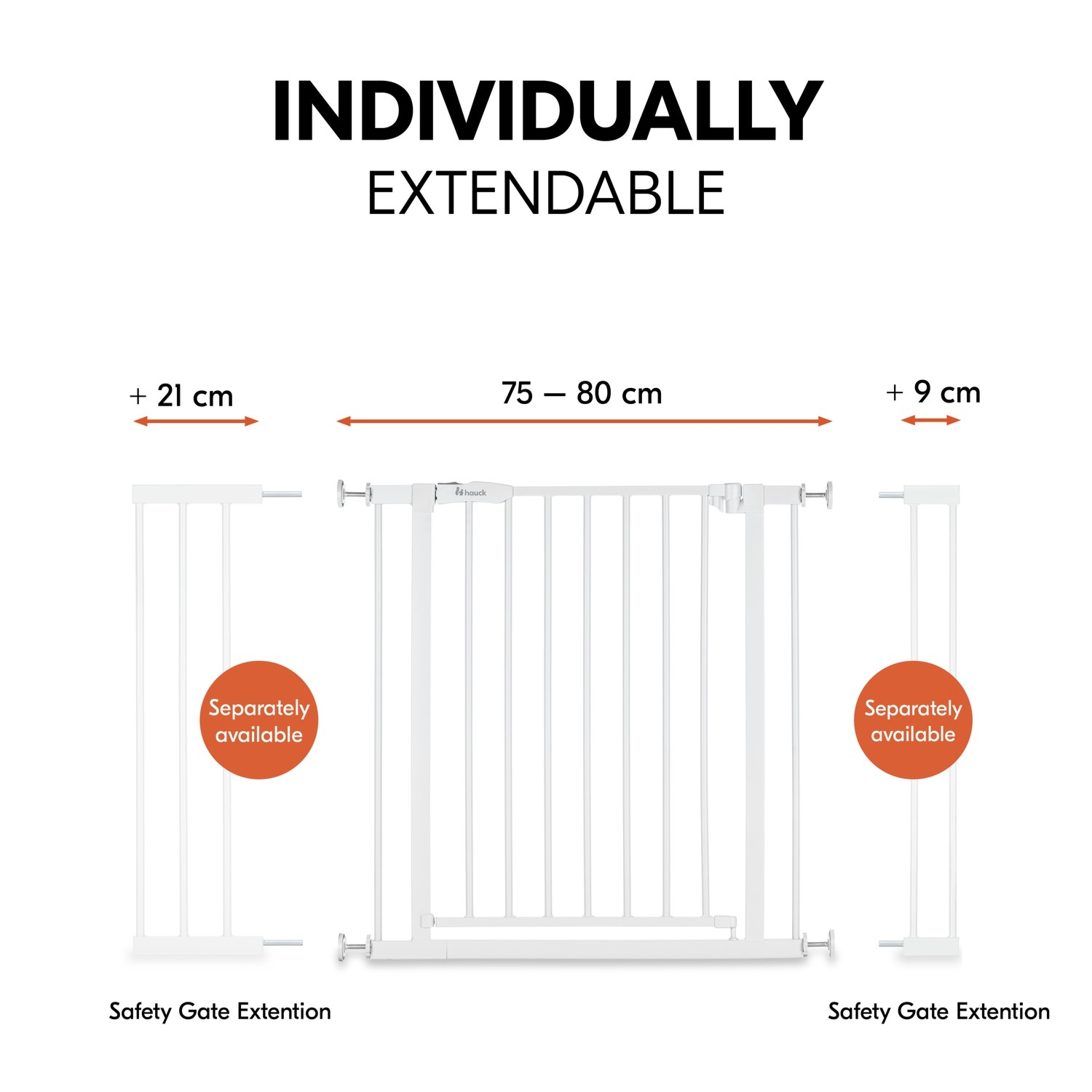 Hauck Open N Stop 2 turvavärav, white - Image 8