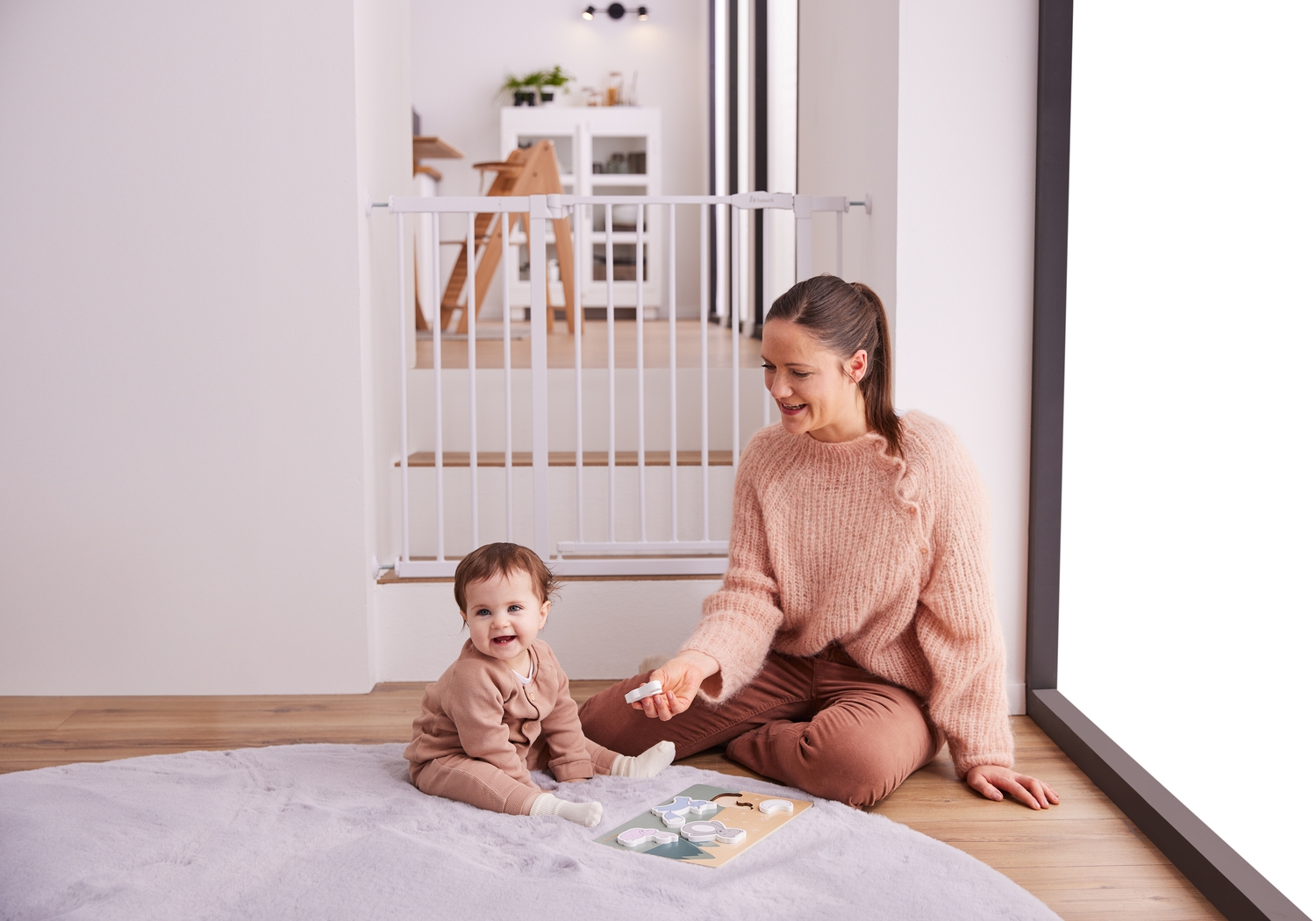 Hauck Open N Stop 2 turvavärav, white - Image 11