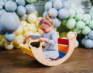 Laste põrandakiik Rainbow, natural