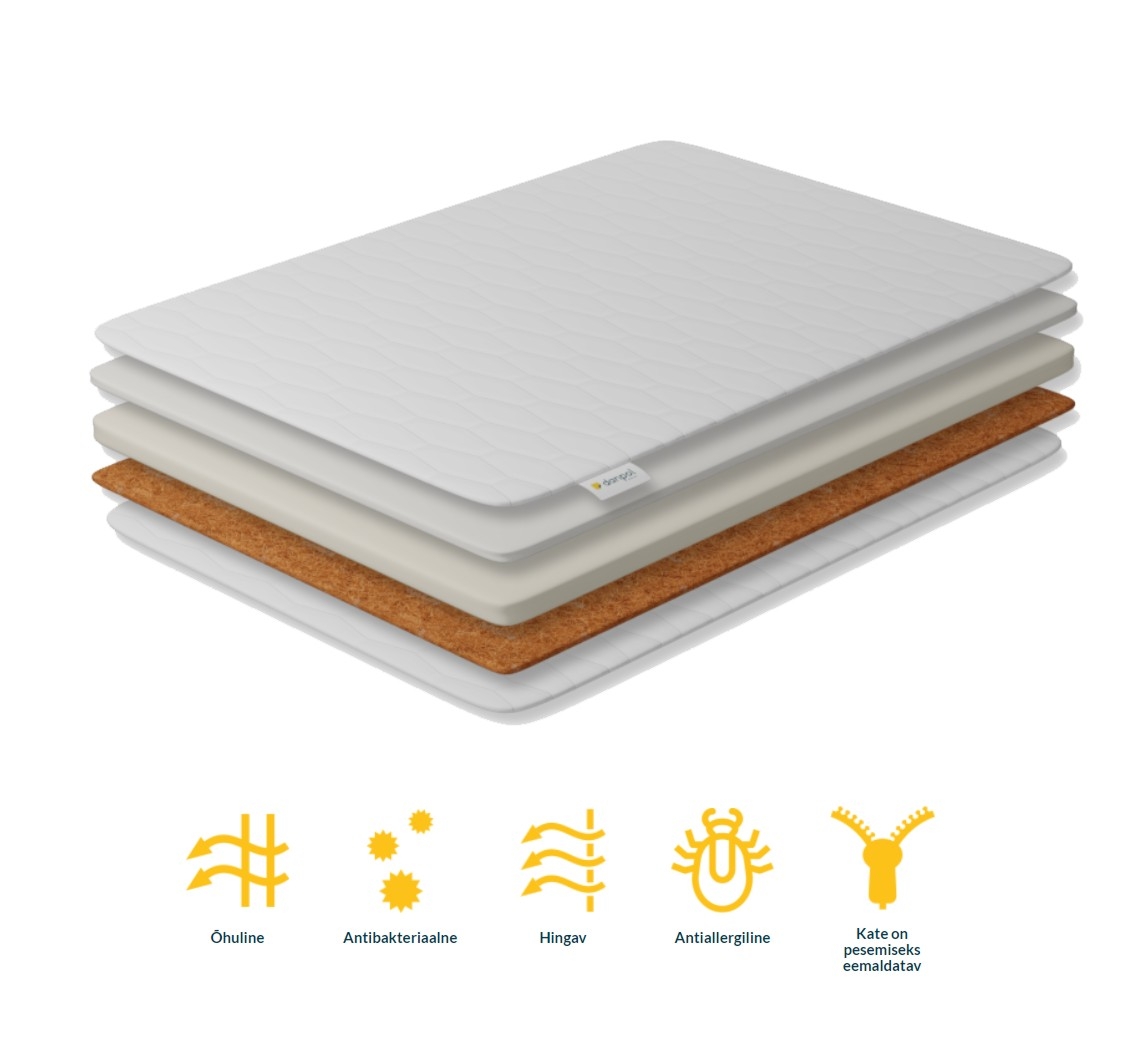 Lastemadrats Kookos-Latex Kidi 70x140 - Image 2