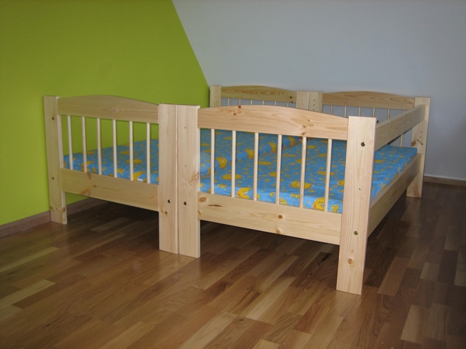 Narivoodi 70x155 + 2 voodikasti (hele lakk) — изображение 3