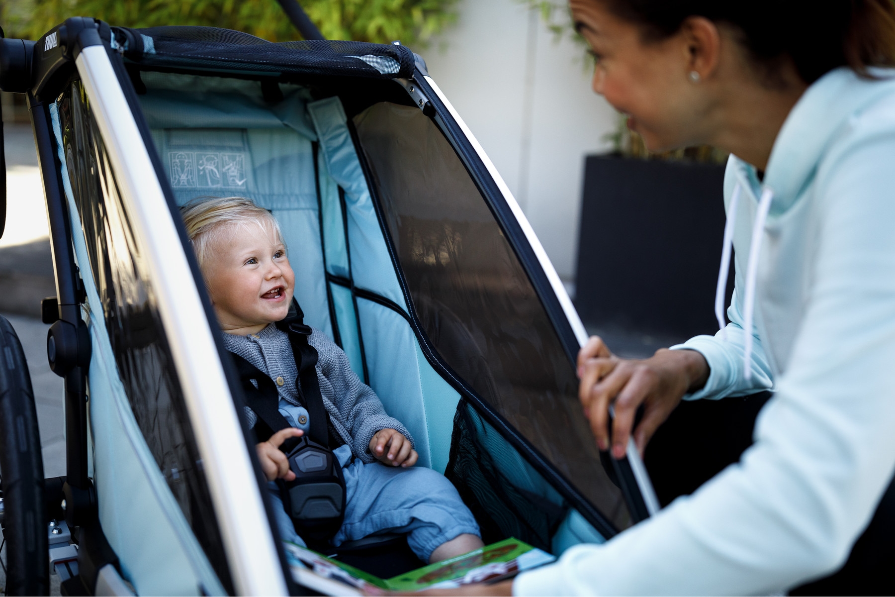 Thule Chariot Cross 2 Double jalgrattakäru, Dark Slate - Image 8