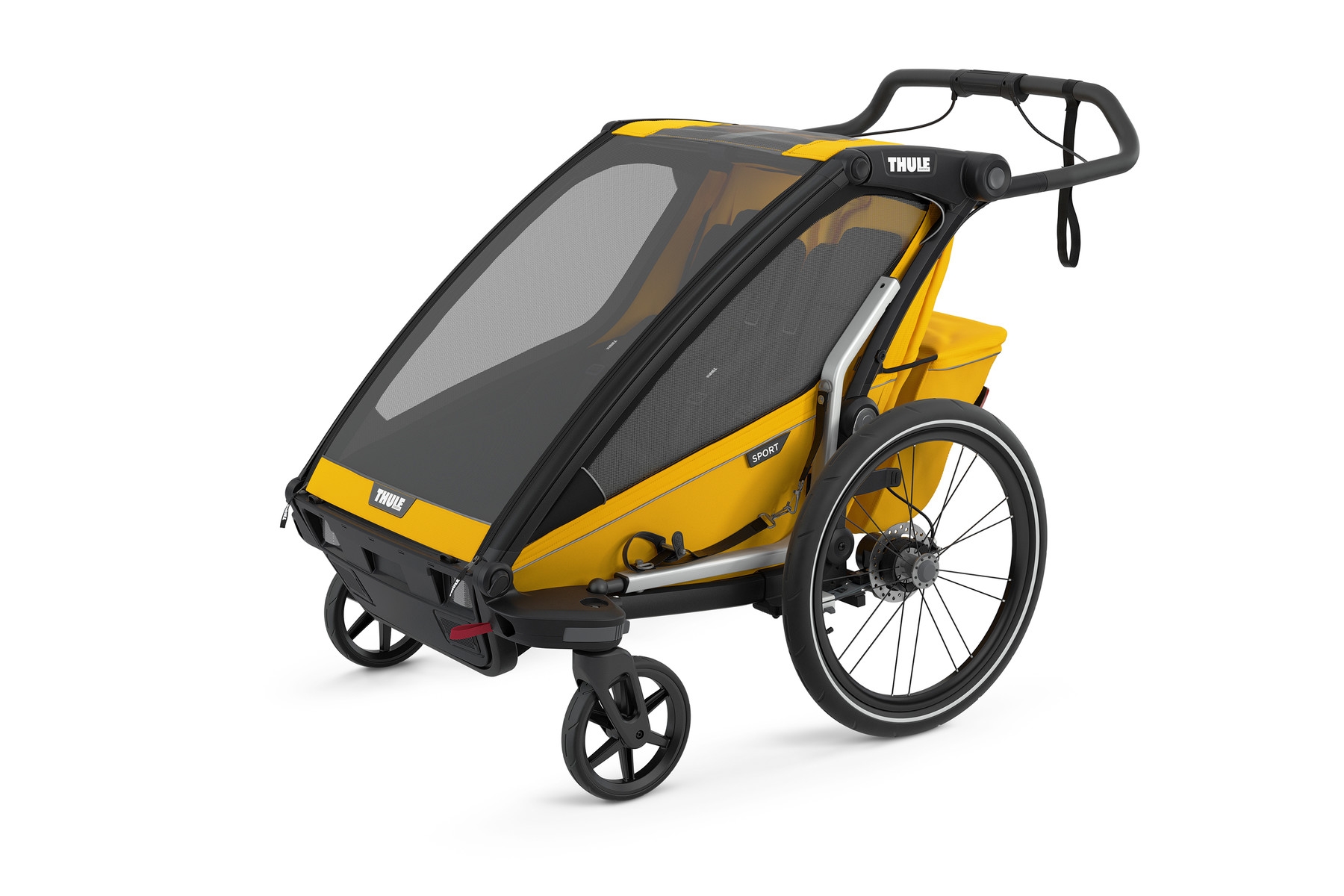 Thule Chariot Sport Double jalgrattakäru, Spectra Yellow — изображение 2