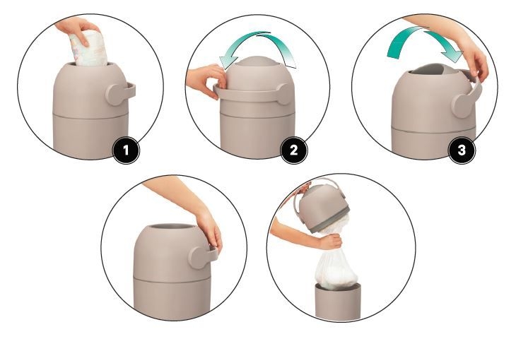 We-Too mähkmekonteiner, Deep Blue - Image 4