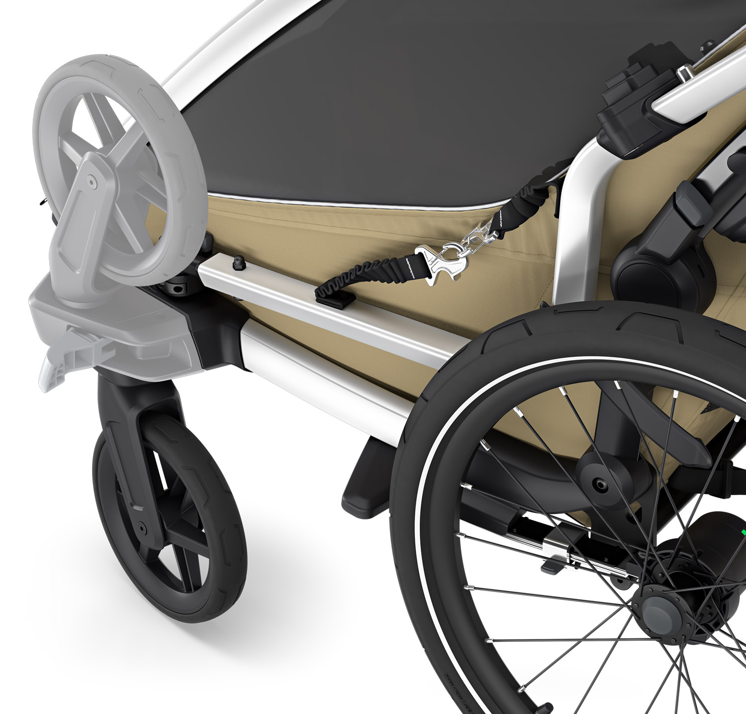 Thule Chariot Cross Single jalgrattahaagis, Majolica Blue — изображение 8