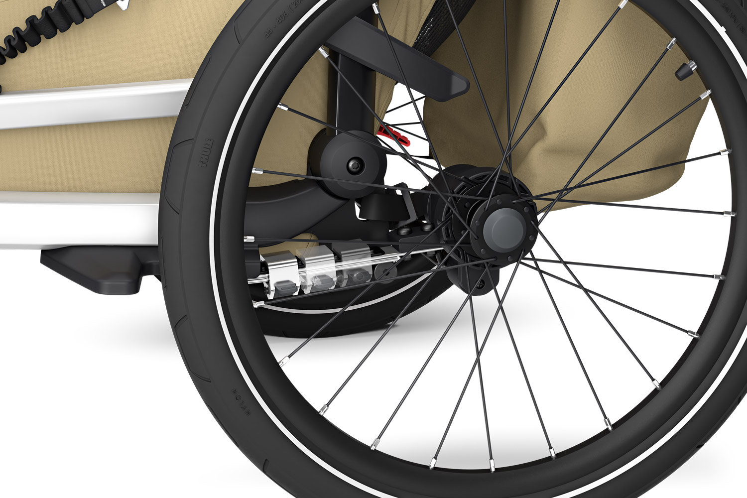 Thule Chariot Cross Single jalgrattahaagis, Majolica Blue — изображение 10