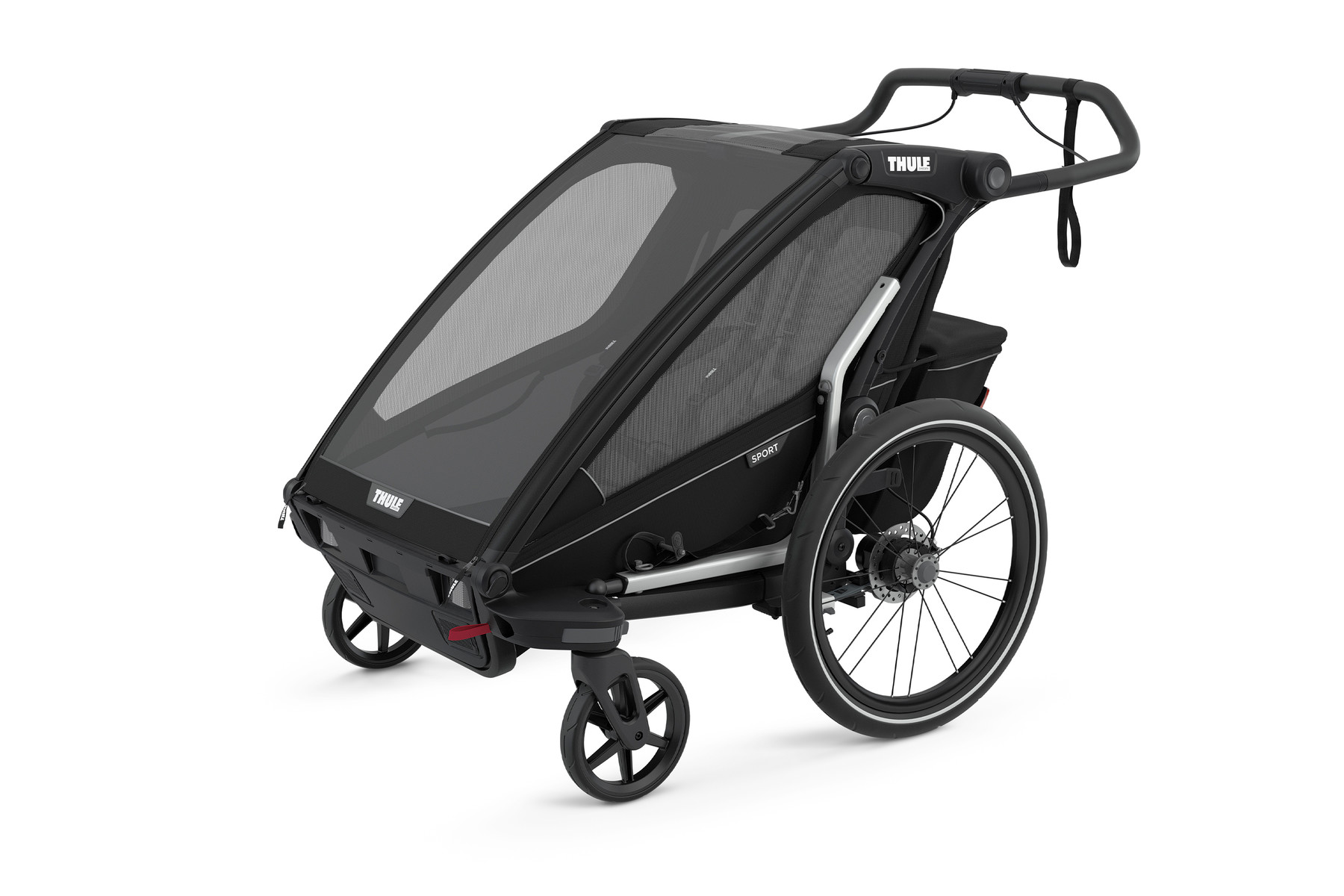 Thule Chariot Sport 2 Single jalgrattahaagis, Midnight Black — изображение 3