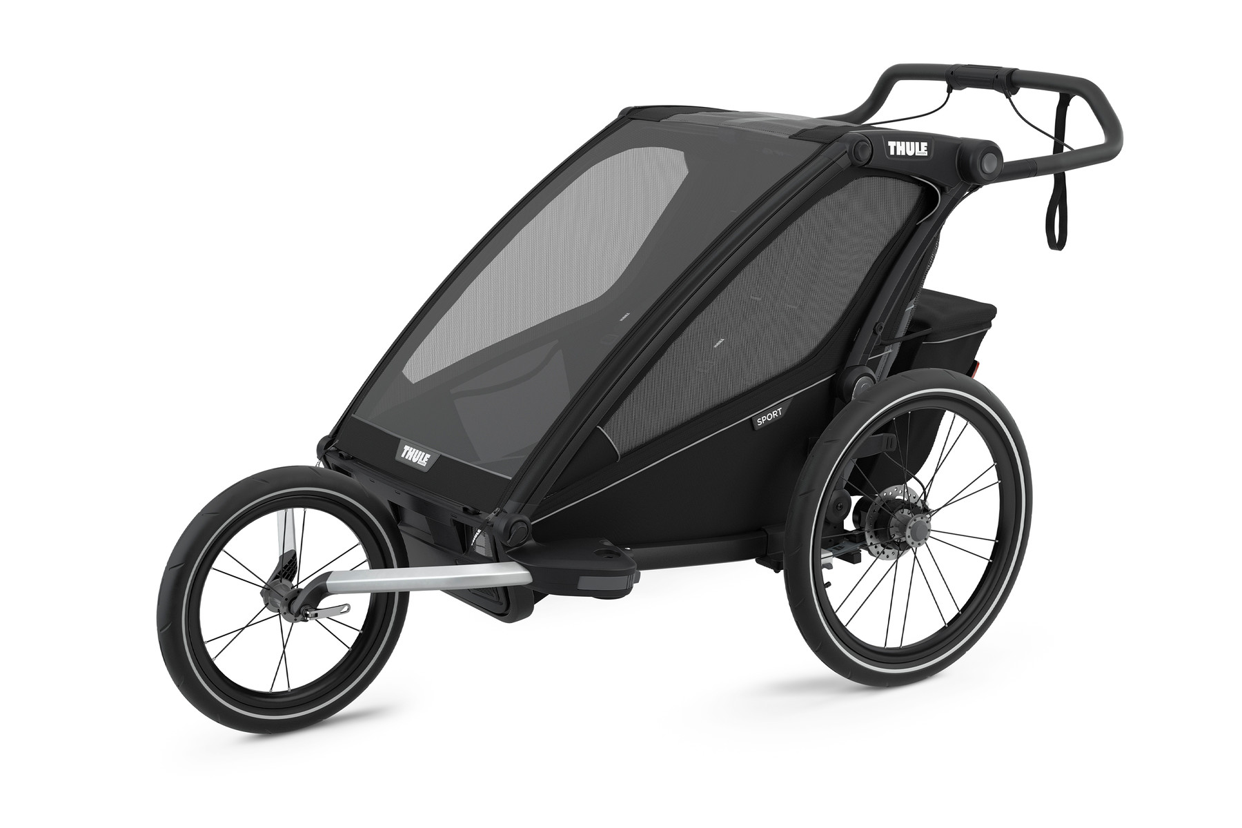 Thule Chariot Sport 2 Single jalgrattahaagis, Midnight Black — изображение 4