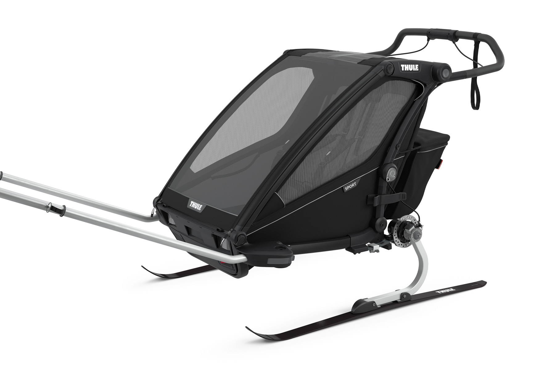 Thule Chariot Sport 2 Single jalgrattahaagis, Midnight Black — изображение 5