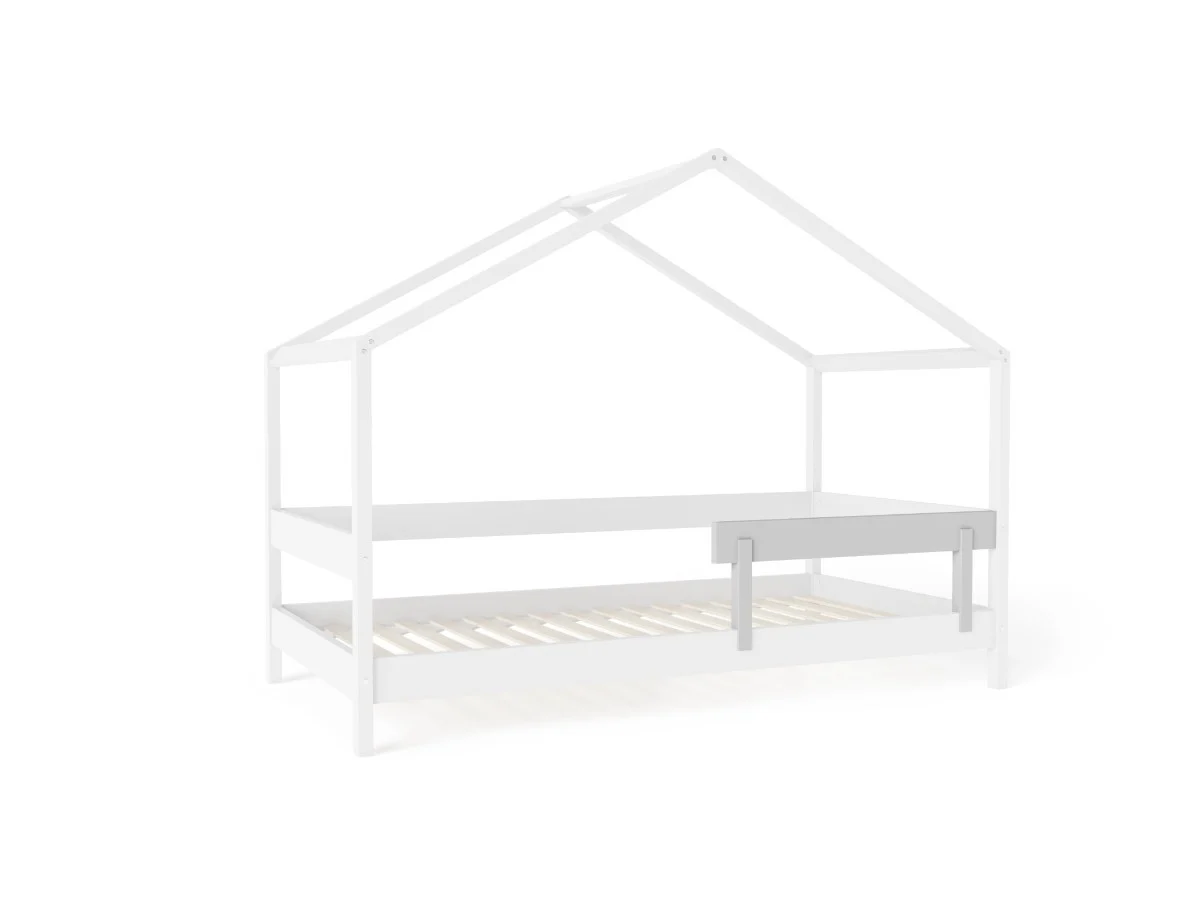 Turvapiire voodile YappyHytte 80cm, Light grey