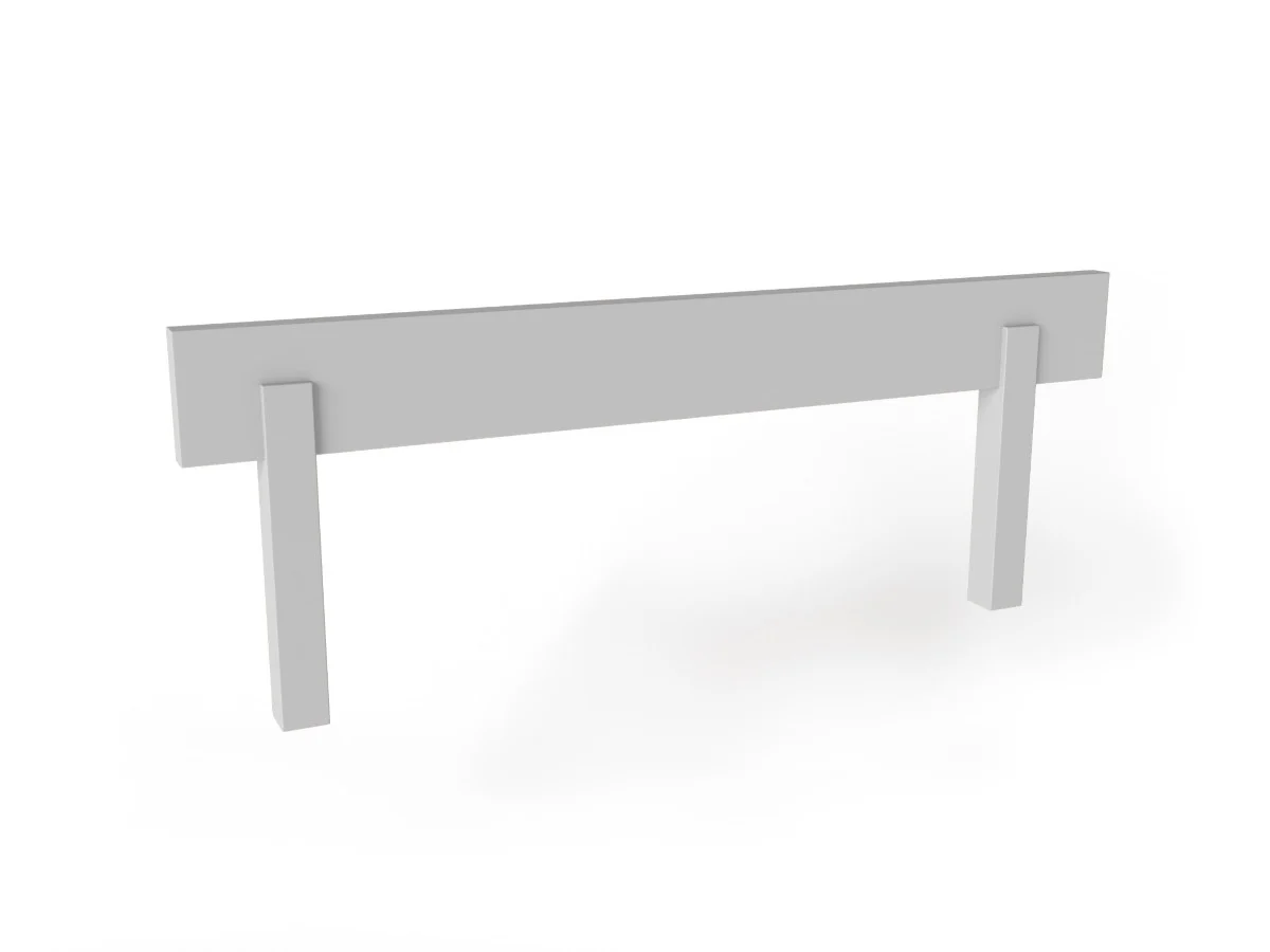 Turvapiire voodile YappyHytte 80cm, Light grey - Image 3