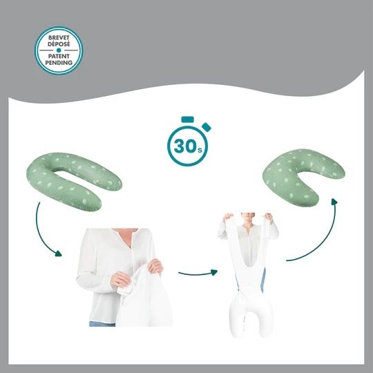 Babymoov rasedus- ja imetamispadi 2in1, Green Dandelions - Image 7