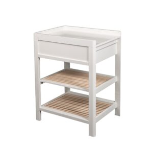 Mähkimislaud Lukas, valge/natural