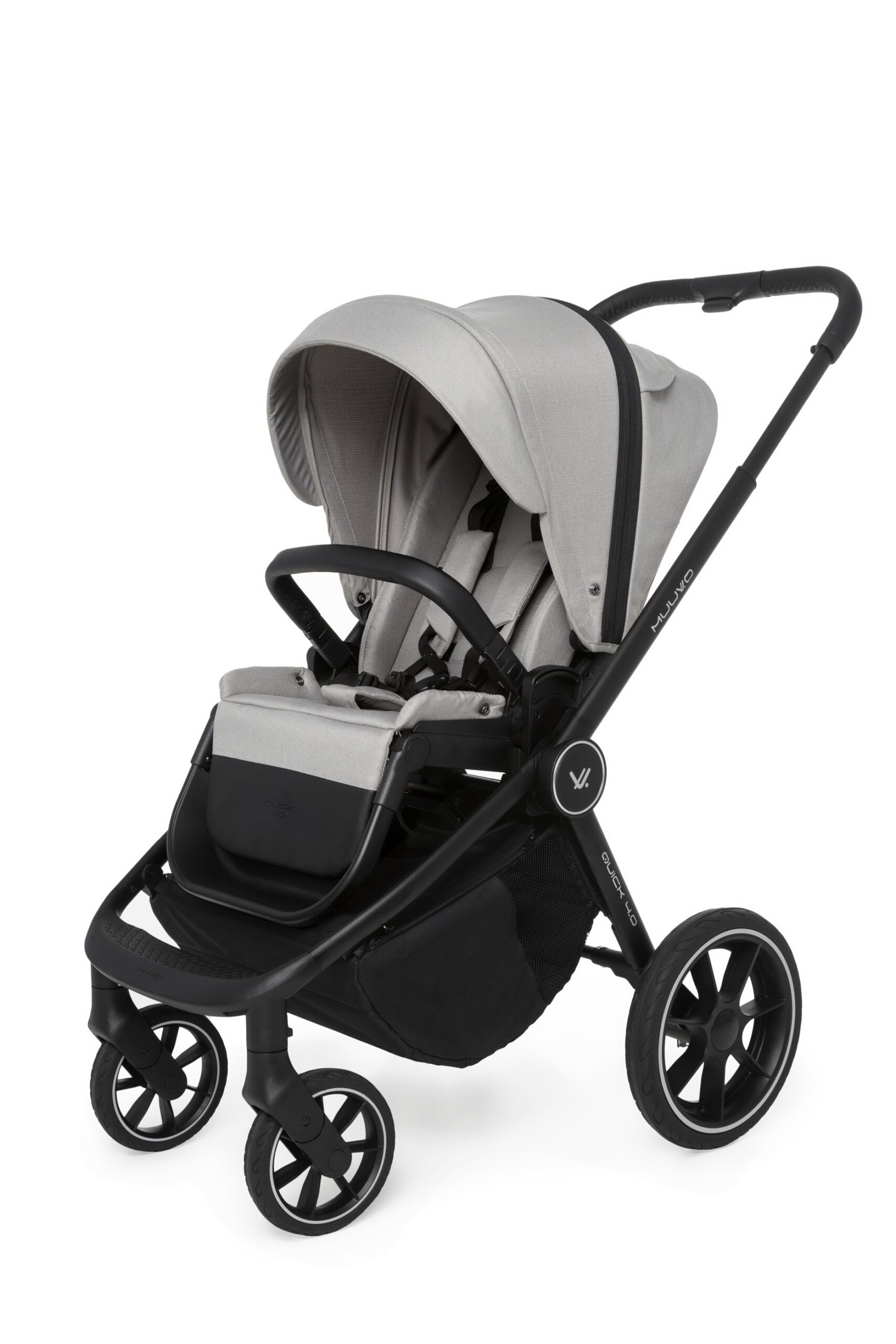Muuvo Quick 4.0 jalutuskäru, Steel Grey