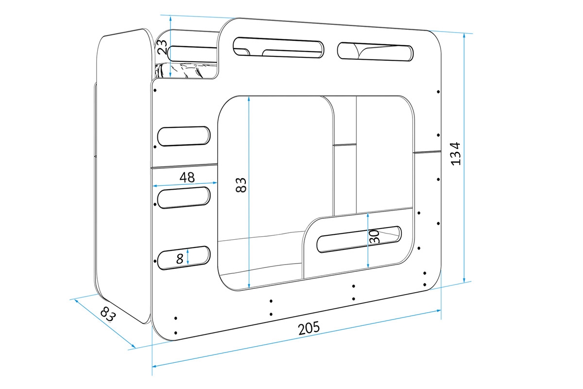 Narivoodi MAX 2 80x200 valge - Image 6