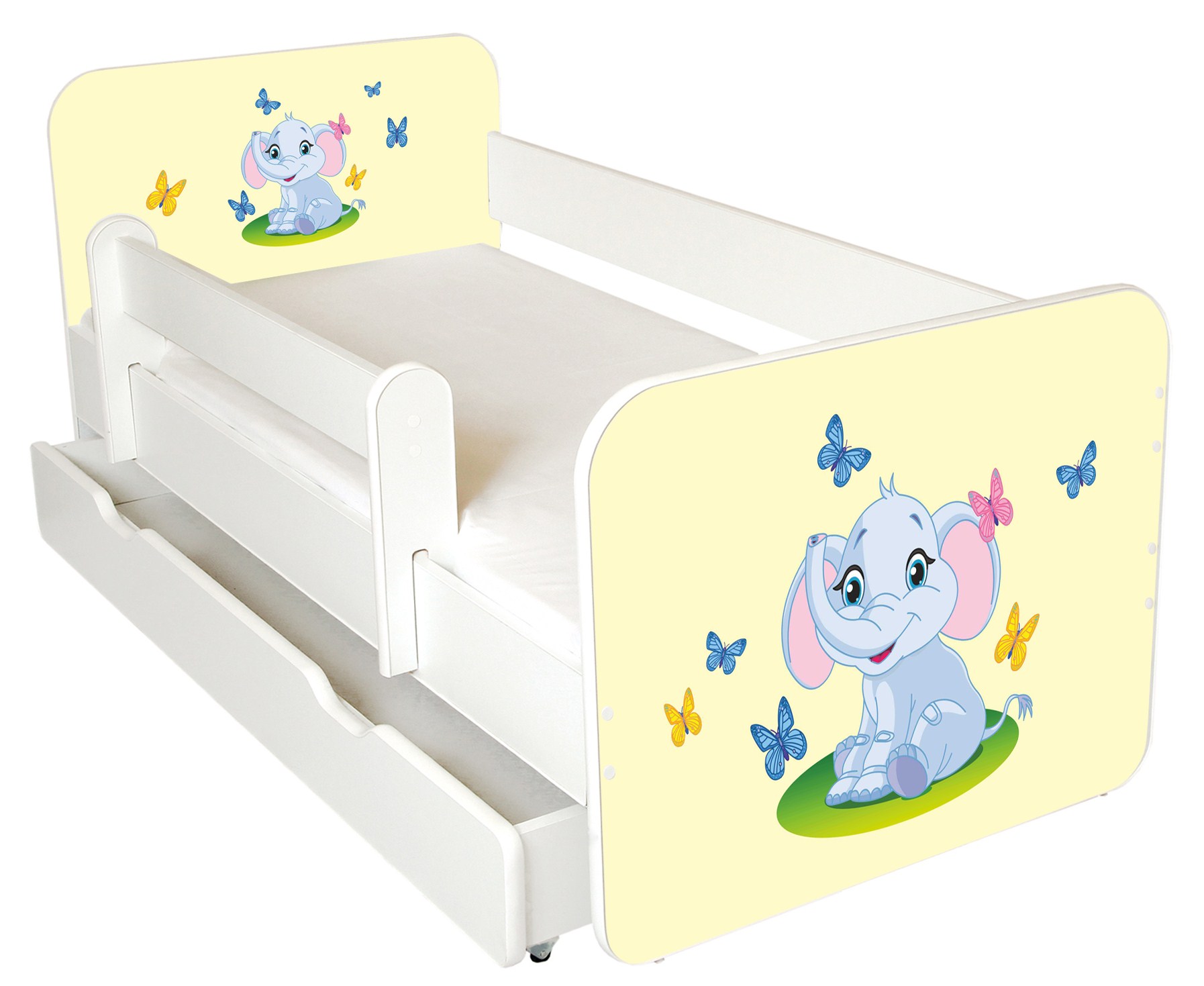 Lastevoodi Vant kollane 80x160