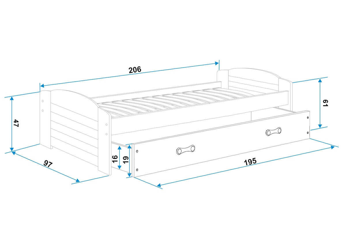 Lastevoodi LILI 90x200 valge - Image 6