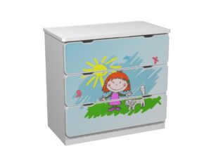 Kummut Girl and Kitten