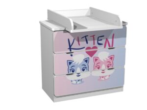 Kummut mähkimislauaga Kitten