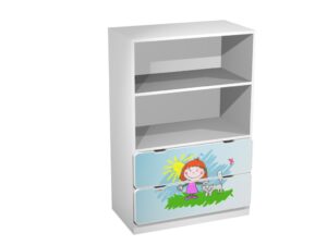 Raamaturiiul Rega II Girl and Kitten