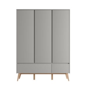 Riidekapp Swing kolme uksega, Grey