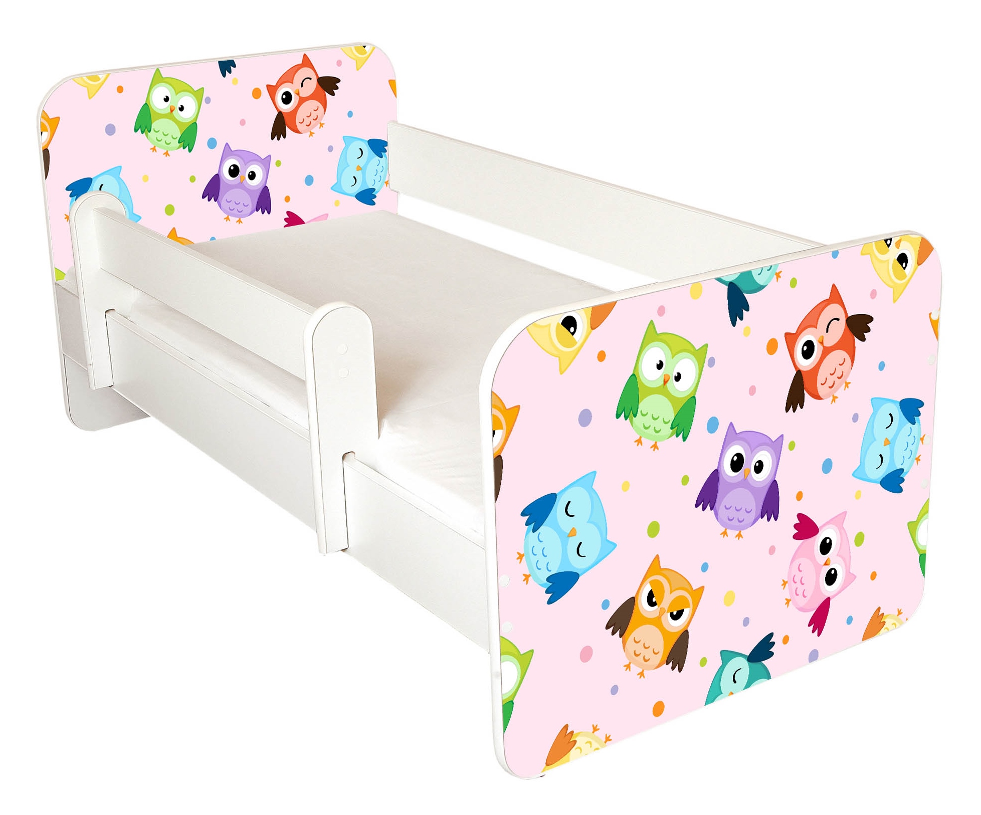Lastevoodi Little Owls 80x160 roosa — изображение 2
