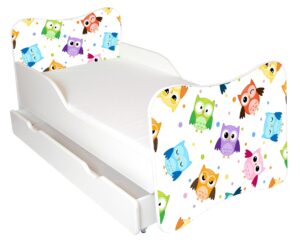 Lastevoodi Wiki Little Owls 80x160 valge