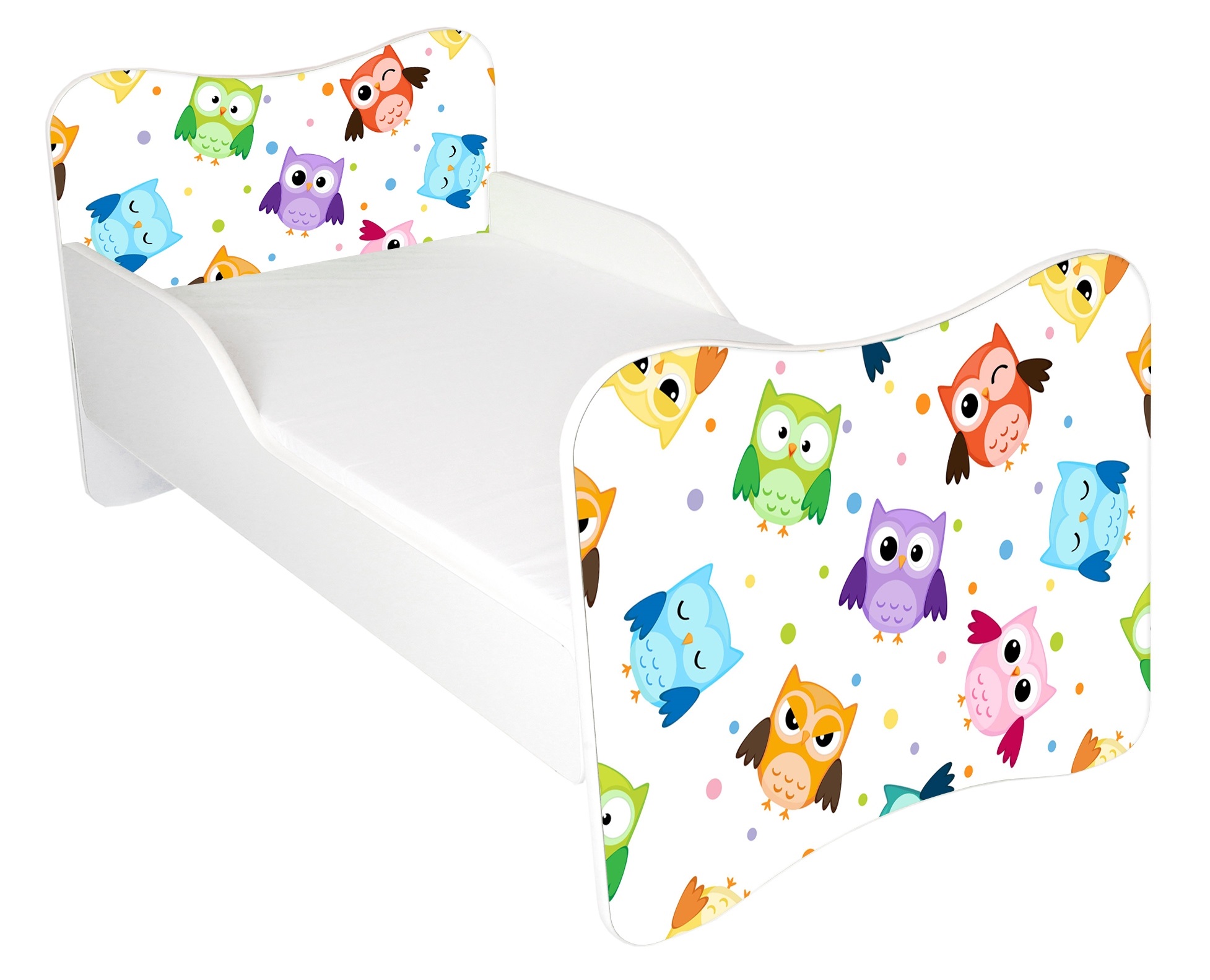 Lastevoodi Wiki Little Owls 80x160 valge — изображение 2