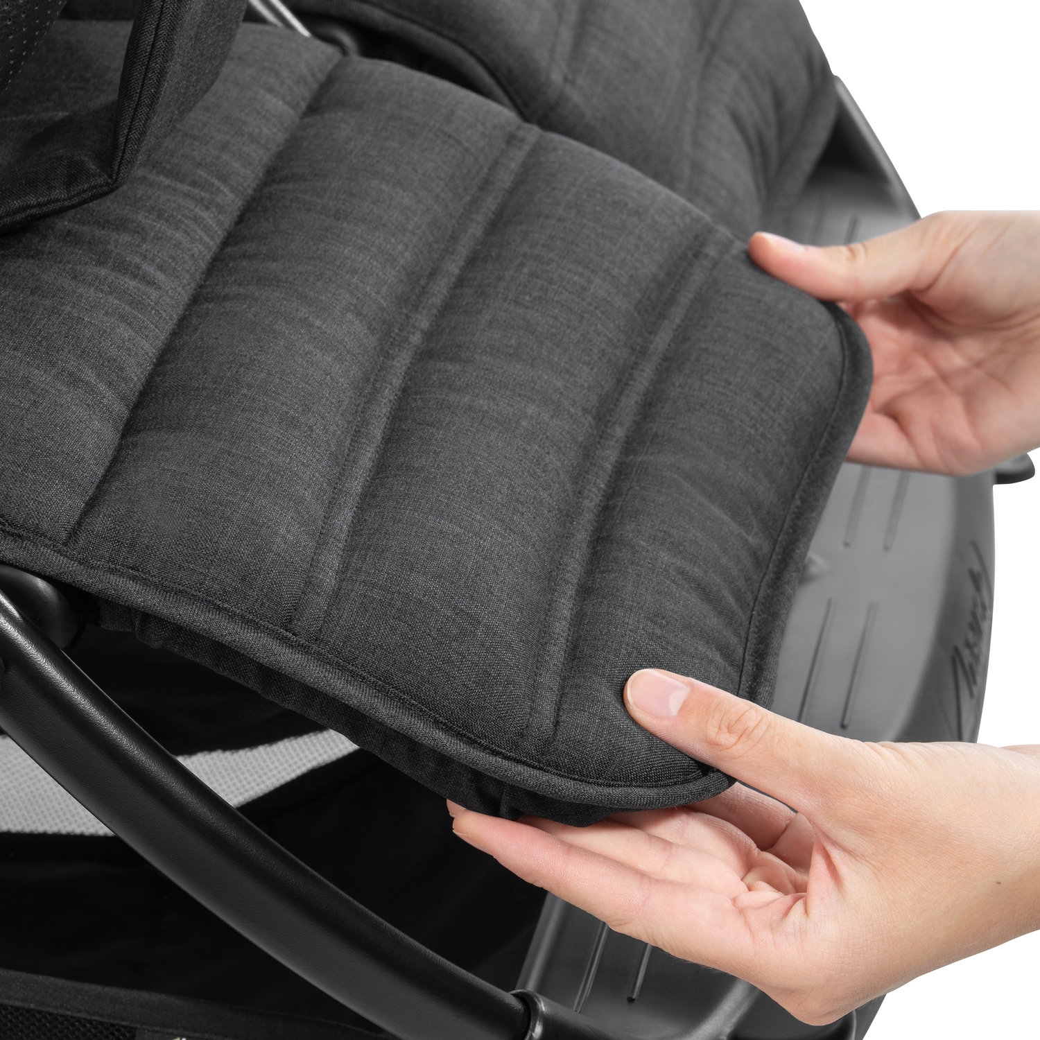 Hauck Uptown Duo kaksikute jalutuskäru, Melange Black - Image 13