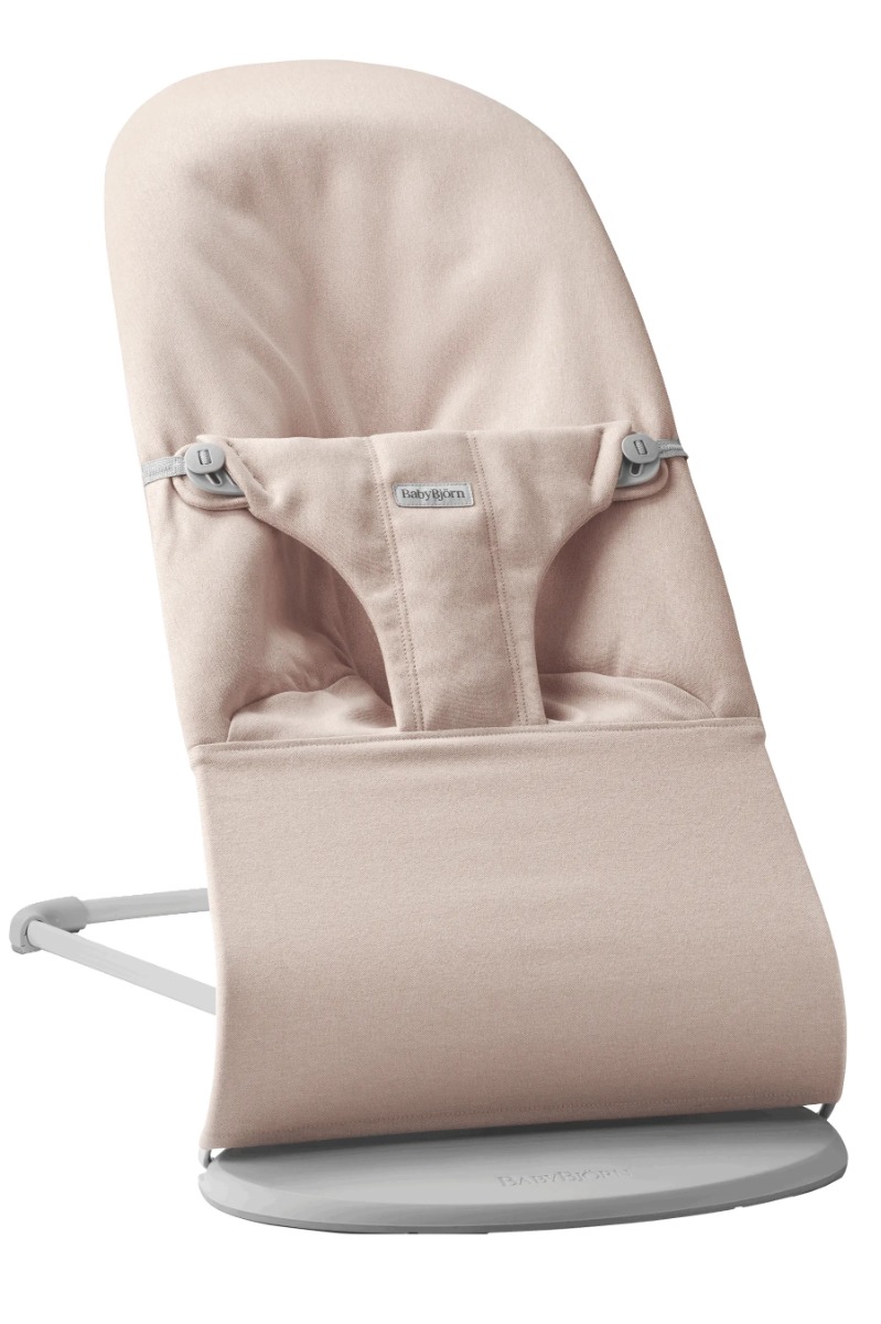 Babybjörn Bouncer Bliss lamamistool, Light Pink Woven Melange