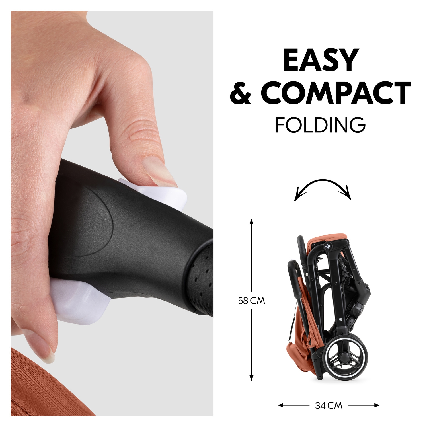 Hauck Travel N Care Plus kergkäru, Cork - Image 11