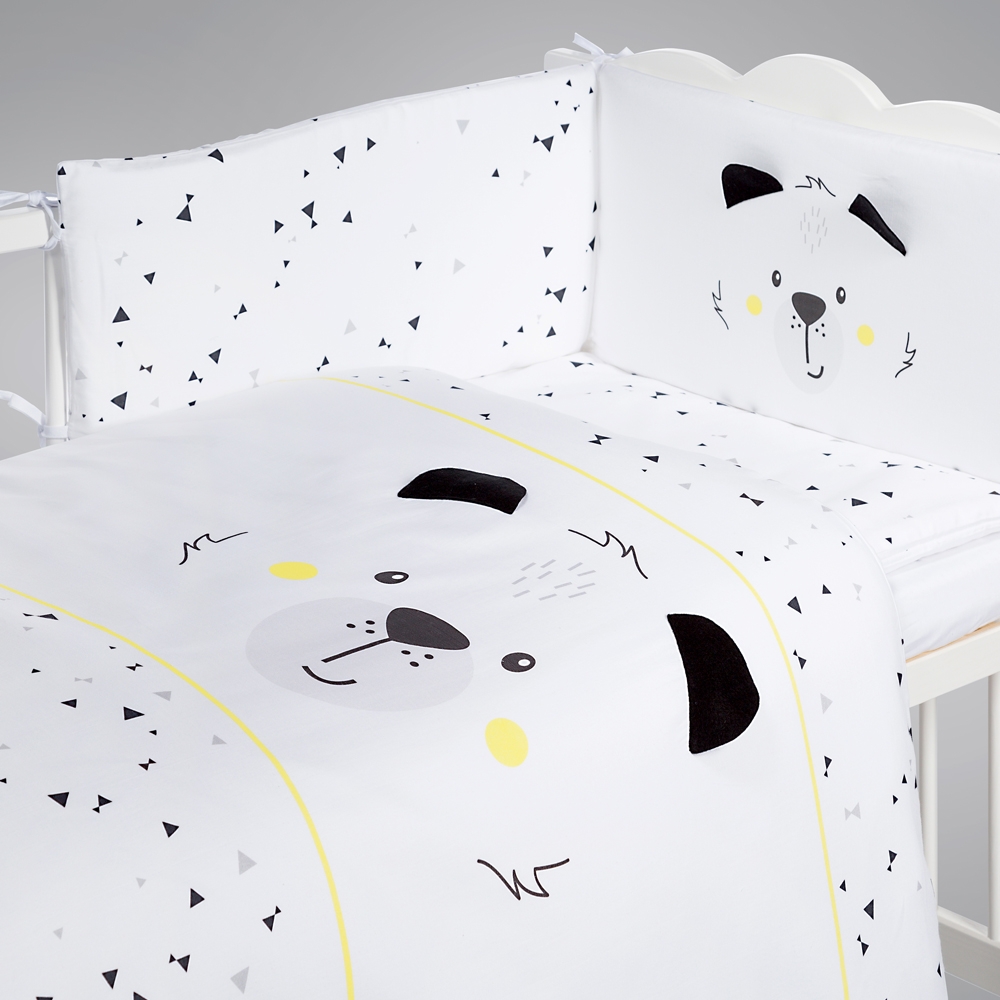 Beebi voodipesukomplekt Funny Teddy Bear (5-osaline)