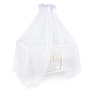 Baldahhiin - sääsekardin beebivoodile, Valge