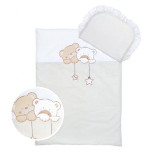 Vankri pesukomplekt beebile, Beež