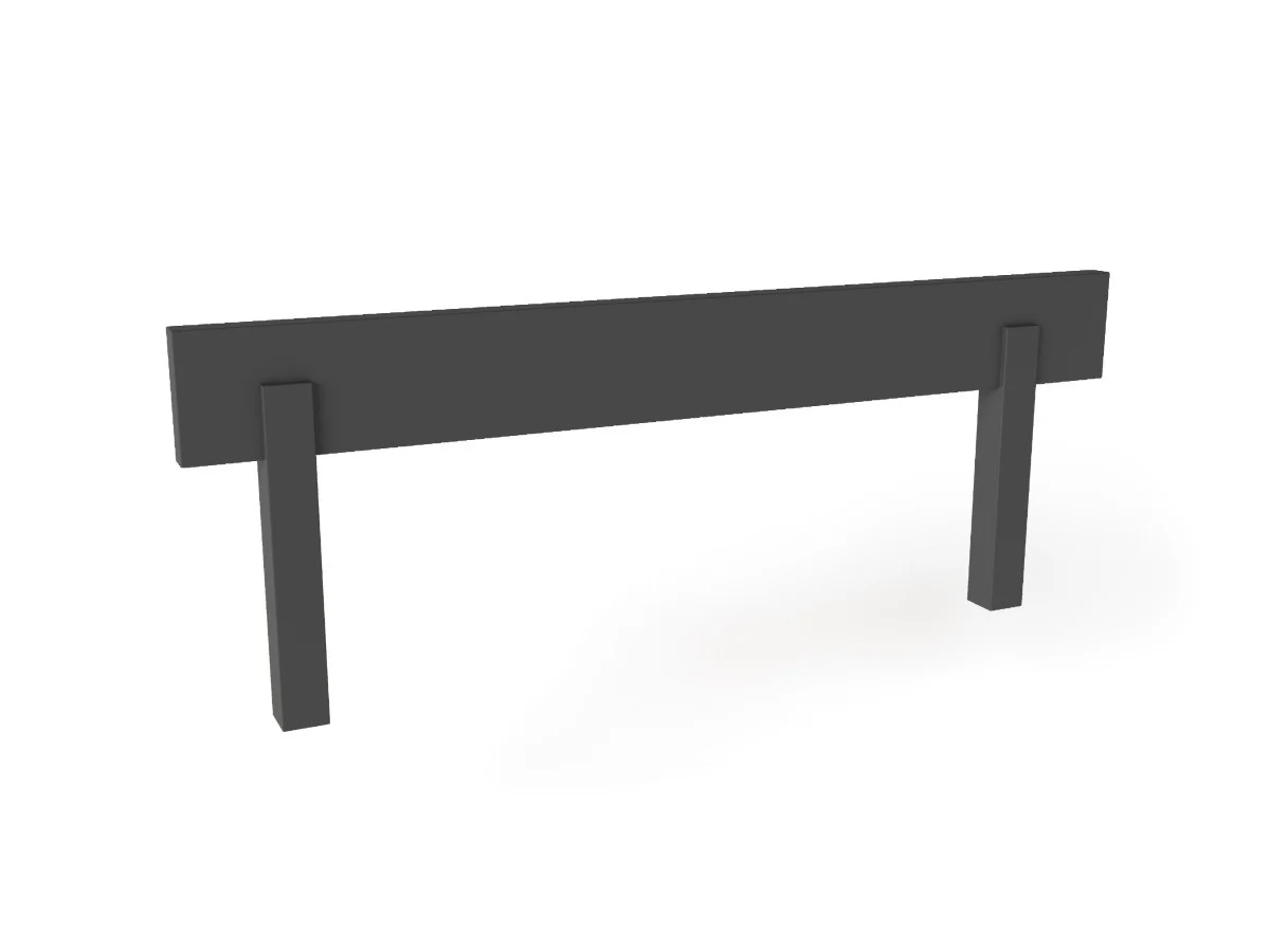 Turvapiire voodile YappyHytte 80cm, Anthracite - Image 3