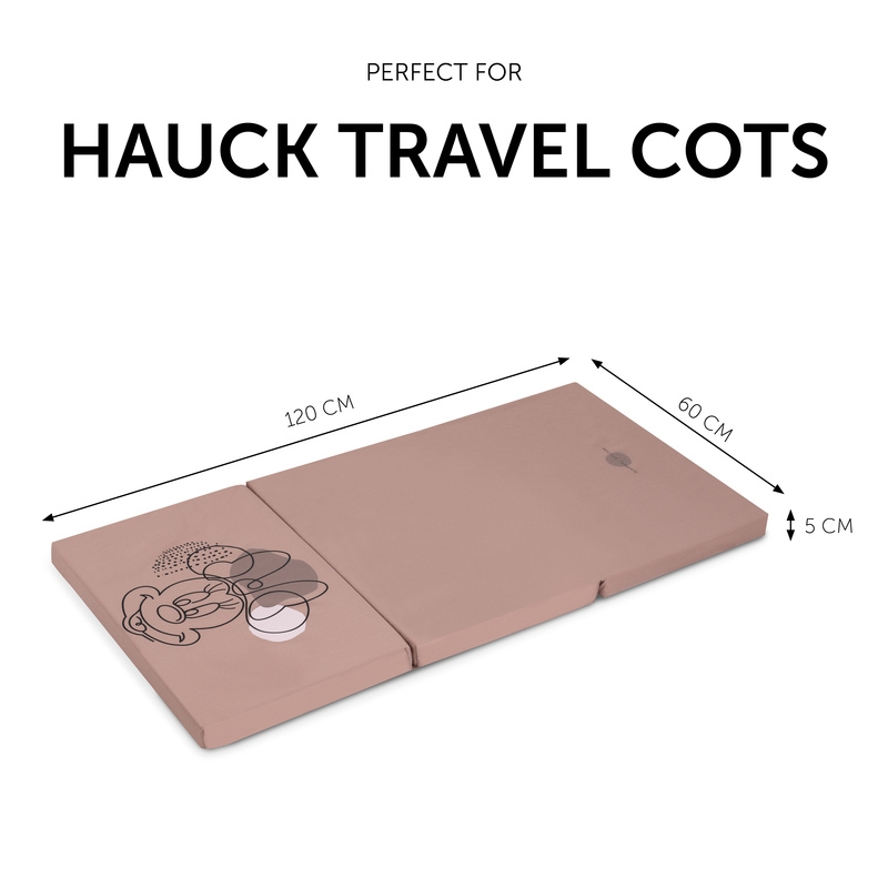 Hauck Sleeper madrats reisivoodile, Minnie Mouse Rose - Image 4