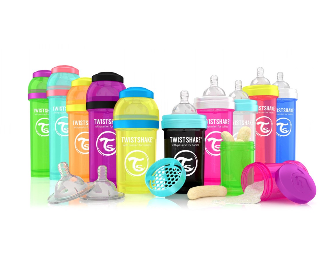 Twistshake Anti-Colic lutipudel 180ml, Sinine - Image 8