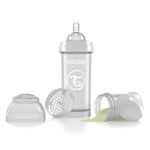 Twistshake Anti-Colic lutipudel 260ml, Valge
