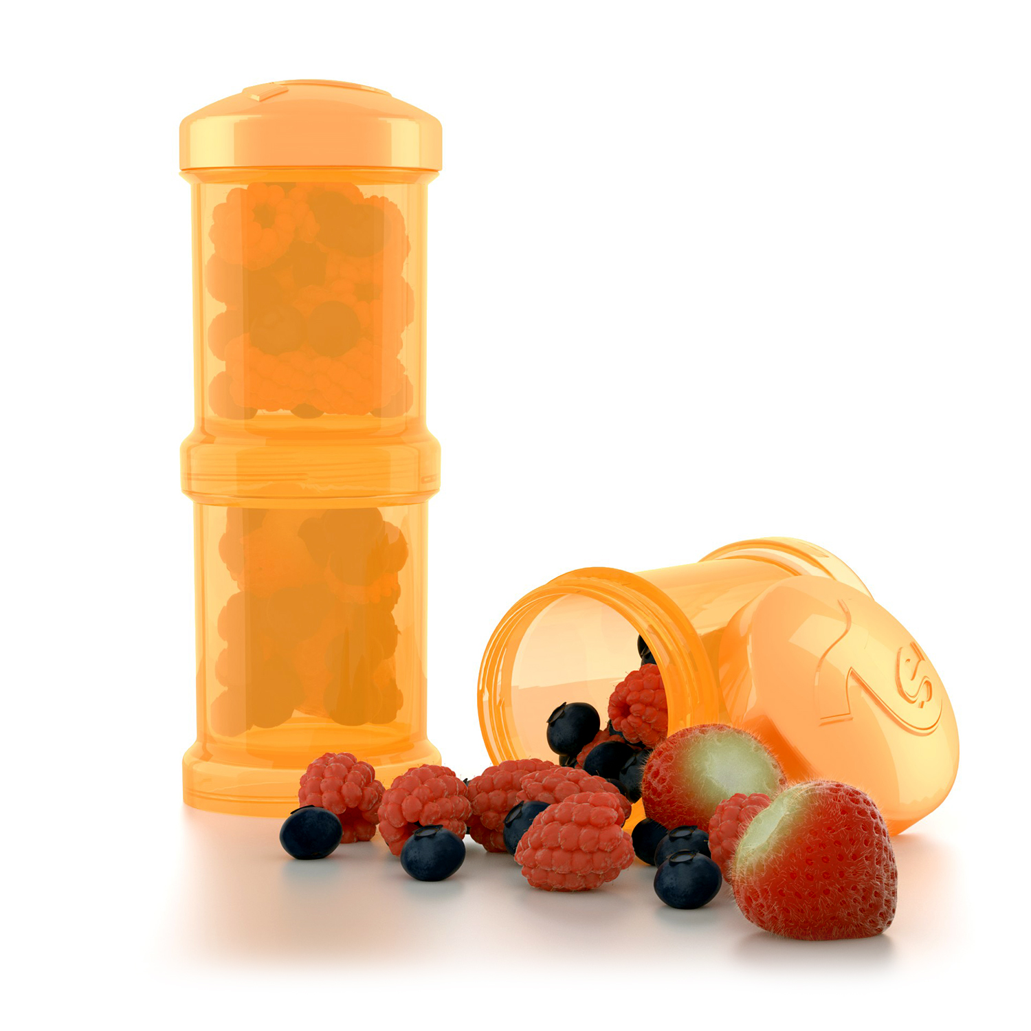 Twistshake lutipudeli hoiutopsid 2x100ml, Oranž - Image 2