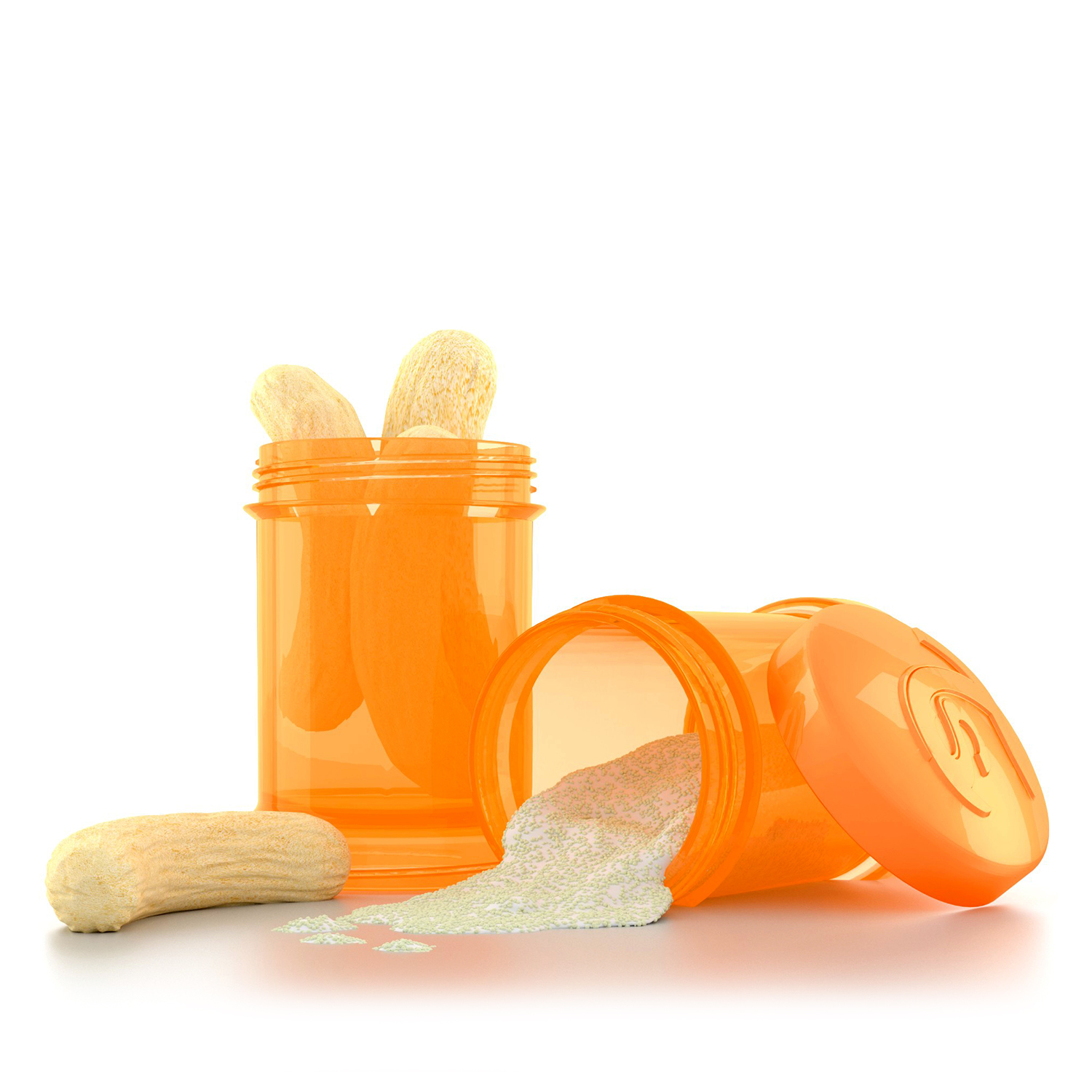 Twistshake lutipudeli hoiutopsid 2x100ml, Oranž