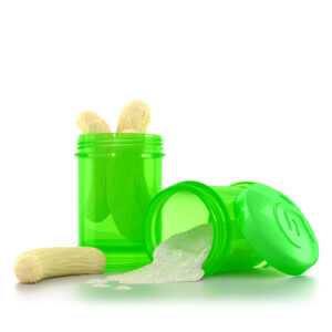 Twistshake lutipudeli hoiutopsid 2x100ml, Roheline