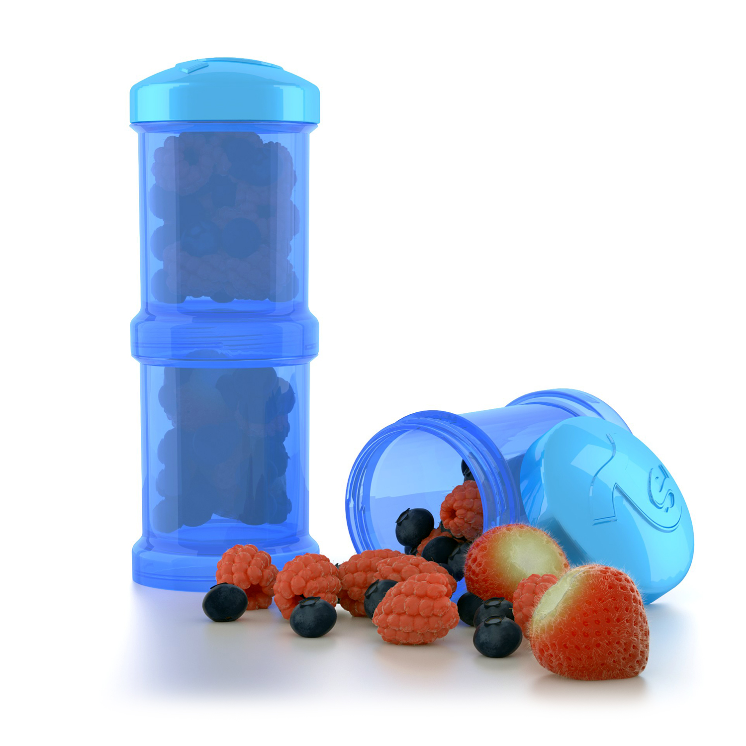 Twistshake lutipudeli hoiutopsid 2x100ml, Sinine - Image 2