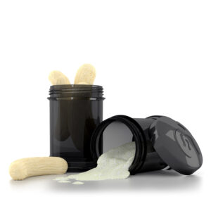 Twistshake lutipudeli hoiutopsid 2x100ml, Must