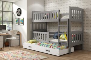 Narivoodi komplekt KACPER 3 90x200 grafiit