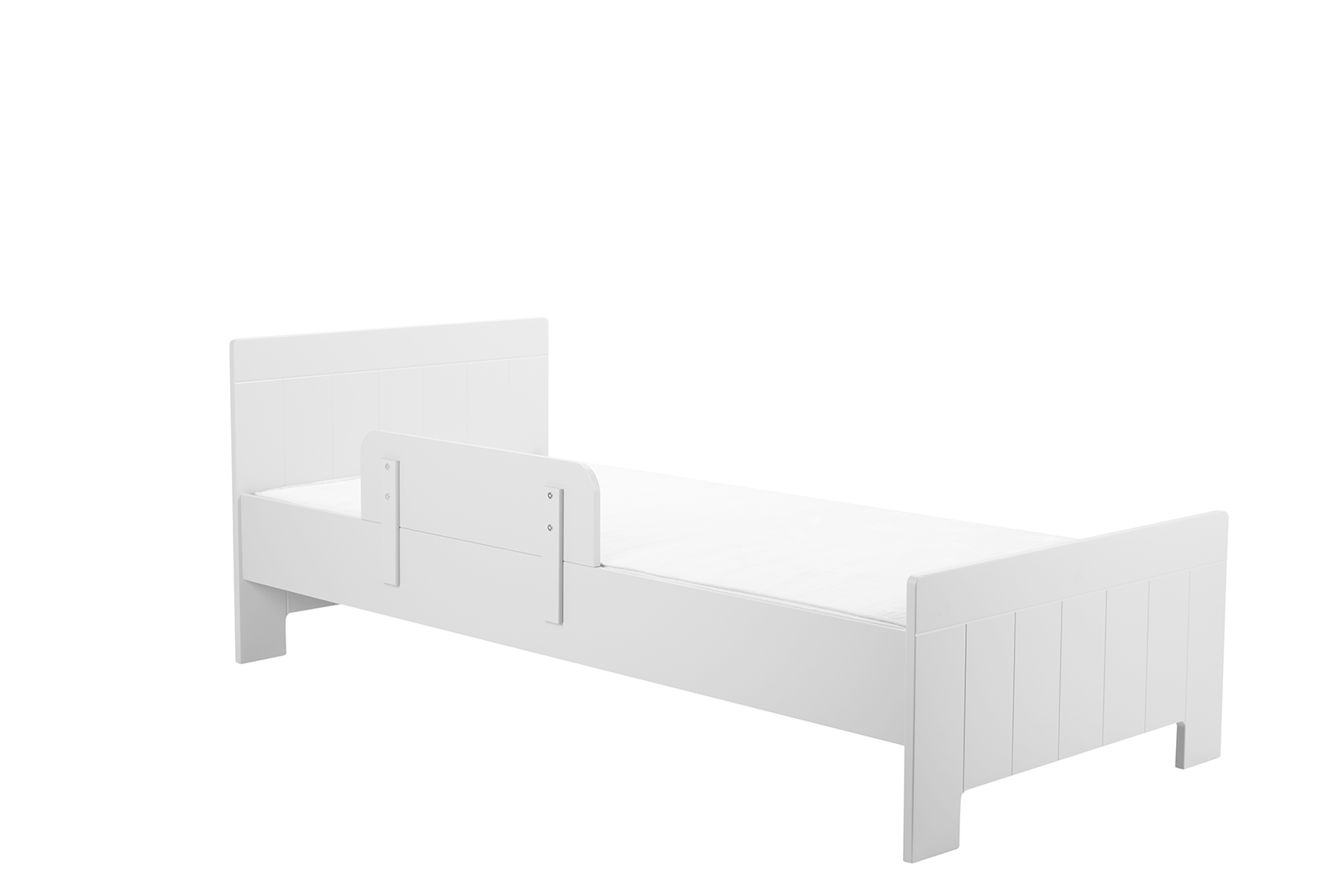 Noortevoodi Calmo voodikastiga 90x200, valge