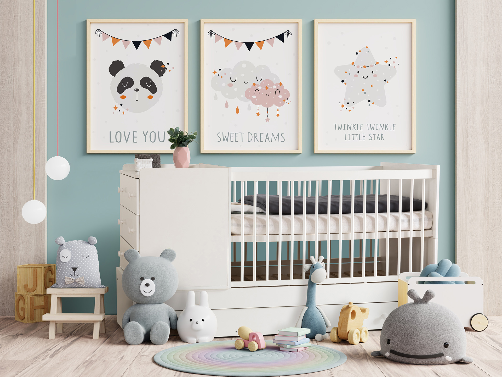 Laste - ja beebitoakomplekt Bartek (valge)