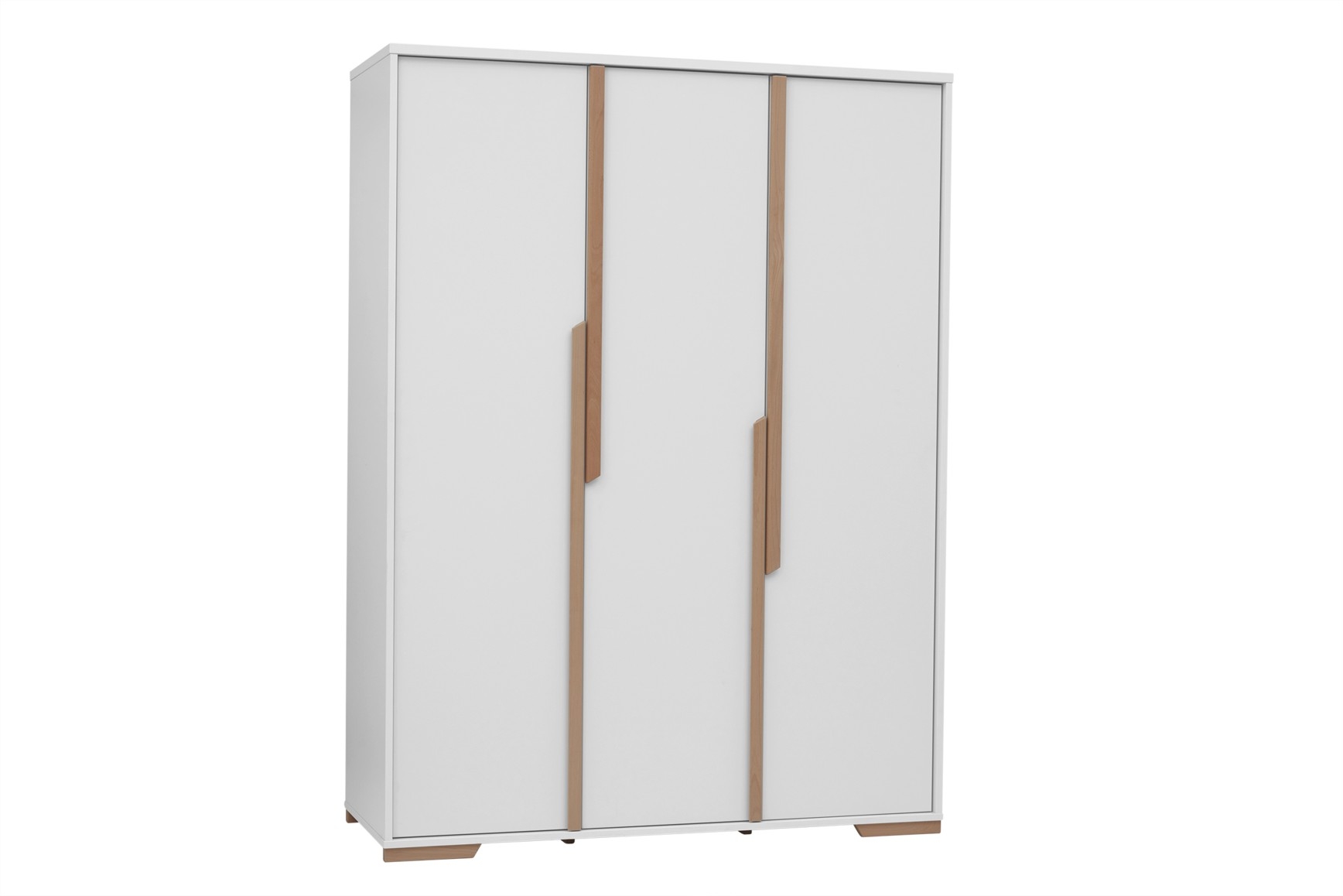 Riidekapp Snap kolme uksega, valge