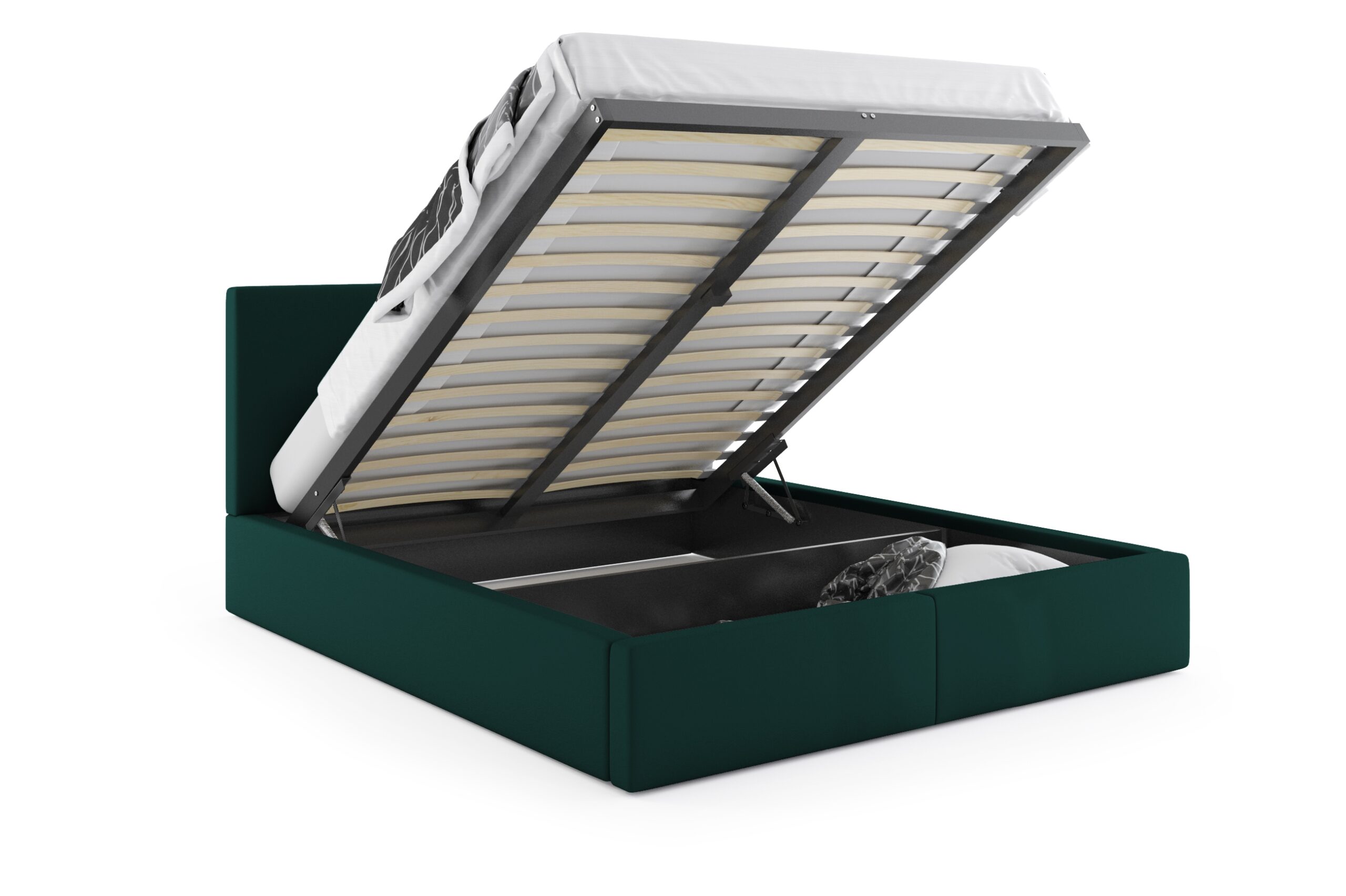 Pesukastiga voodid Hilton 120x200, Roheline — изображение 4