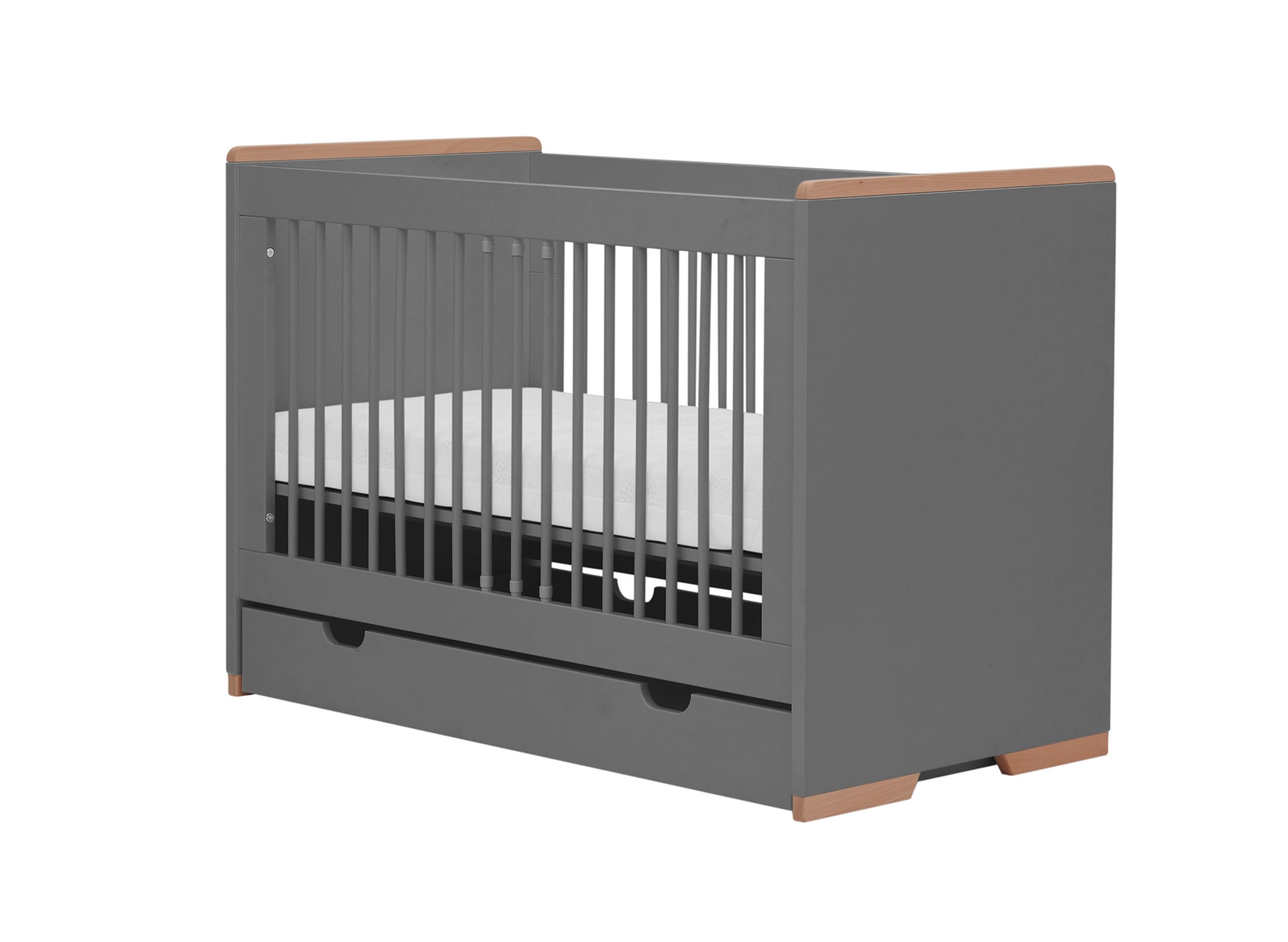 Beebivoodi Snap 60x120 voodikastiga, tumehall - Image 2